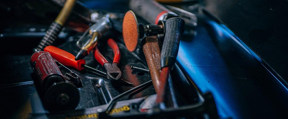 image of car engine repair tools