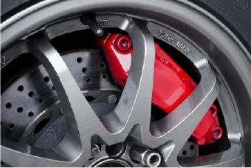 image of Wheel with Brake Pad and Caliper