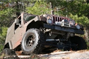 image of Jeep vehicle off-roading